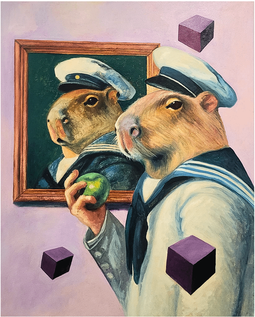 Oil on canvas painting