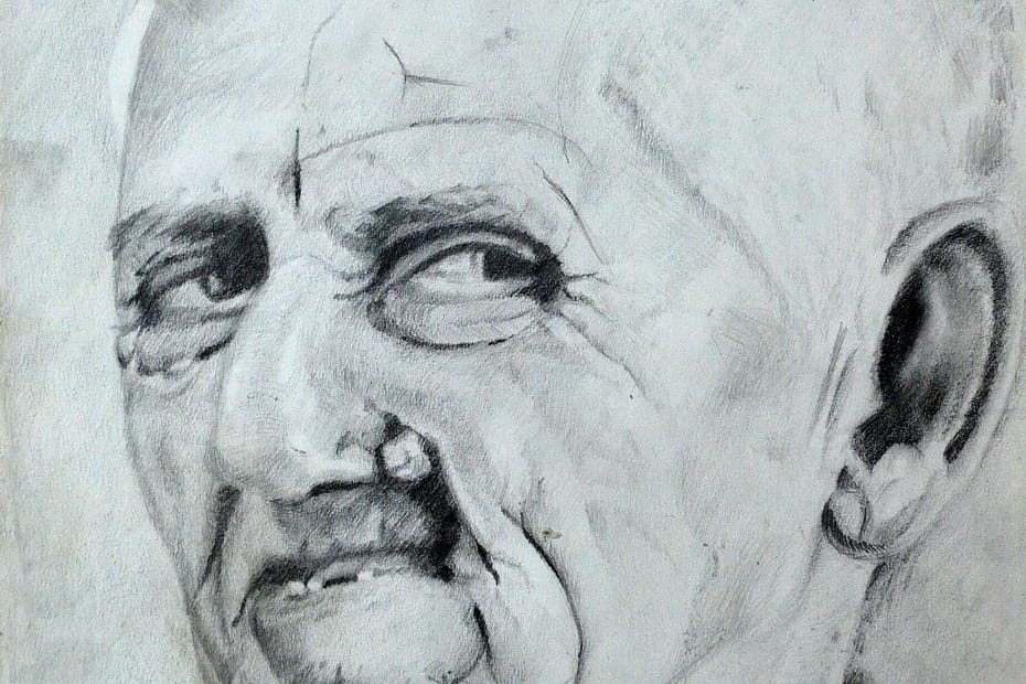 Graphic Illustration featuring the portret of a man
